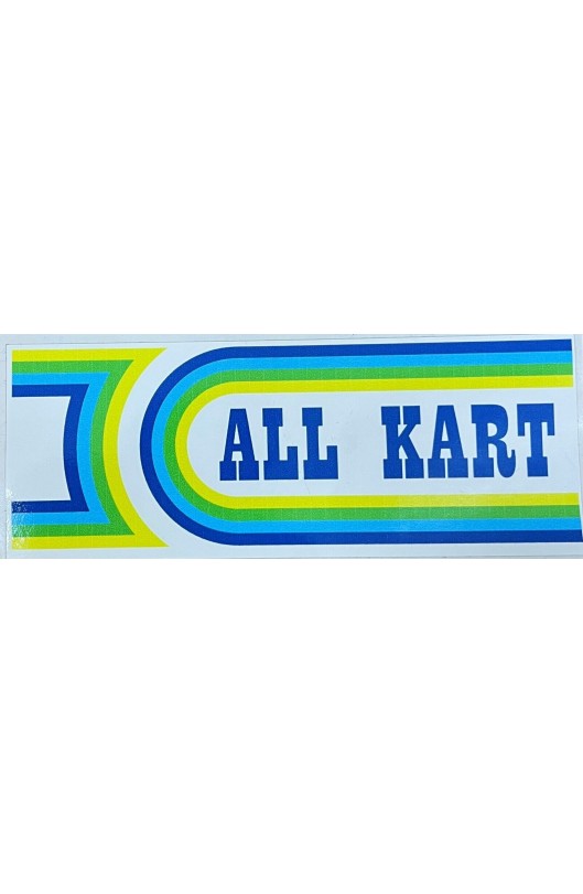 Adesivo All Kart Originale Anni 80-90 Dimensioni 15,5 X 6cm - Kart d'Epoca