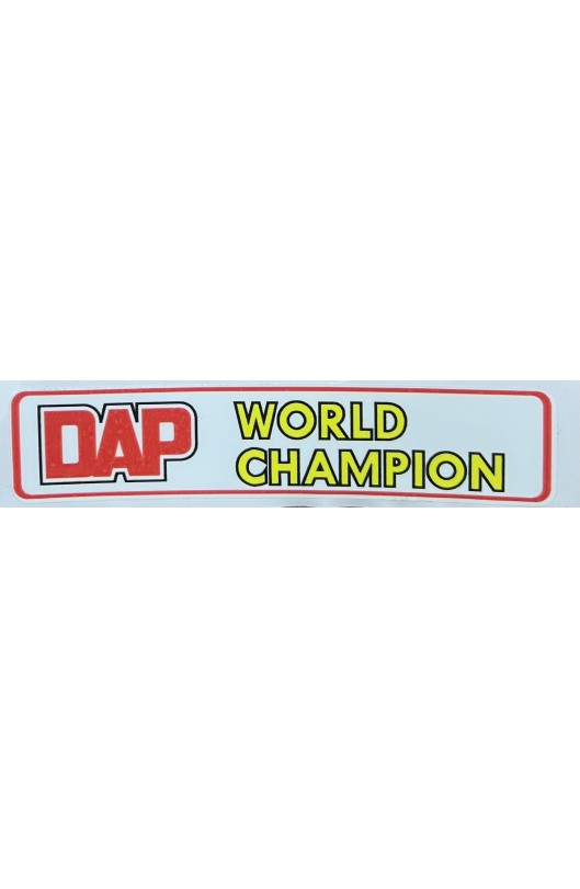 Adesivo "DAP World Champion"