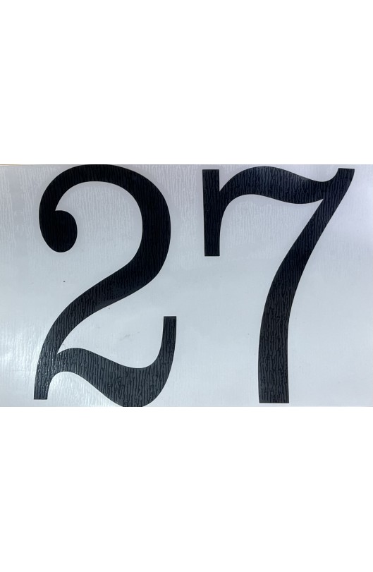 Numero "27" Nero / Trasparente Anni 80/90 - Kart d'Epoca