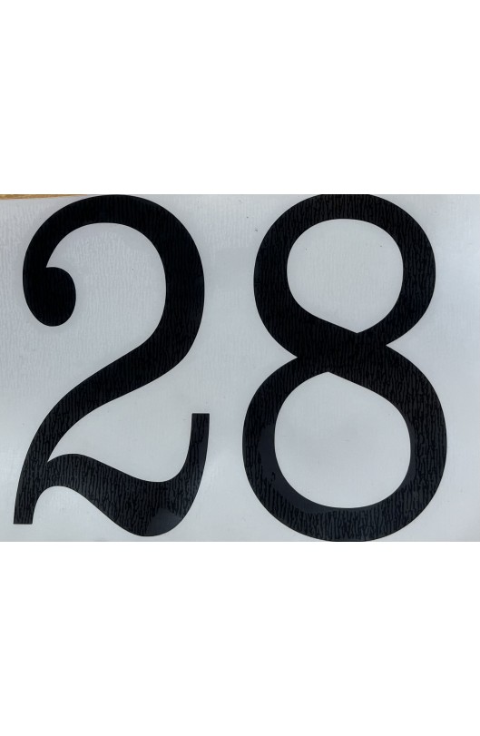 Numero "28" Nero / Trasparente Anni 80/90 - Kart d'Epoca