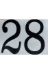 Numero "28" Nero / Trasparente Anni 80/90 - Kart d'Epoca