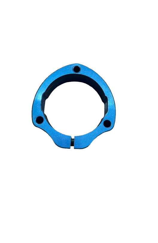 Guscio In All. Anod. Blu 3 Fori Per Cuscinetto 40/50mm (D.80mm)