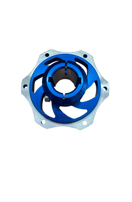 Portadisco In Alluminio Anodizzato Blu Per Assale Da 30mm