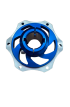 Portadisco In Alluminio Anodizzato Blu Per Assale Da 30mm