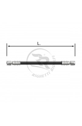 Tubo Inox 8mm -I/I- Nero L.53cm