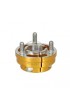 Mozzo Ruota Leggero D.30mm L.35mm CH6/8mm in Alluminio Oro