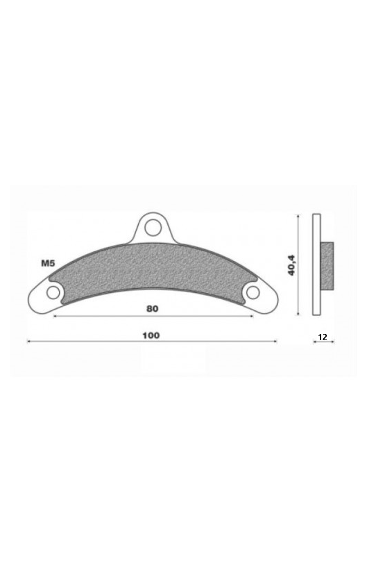 PASTIGLIA FRENO BIREL ANT. CURVA COMPATIBILE