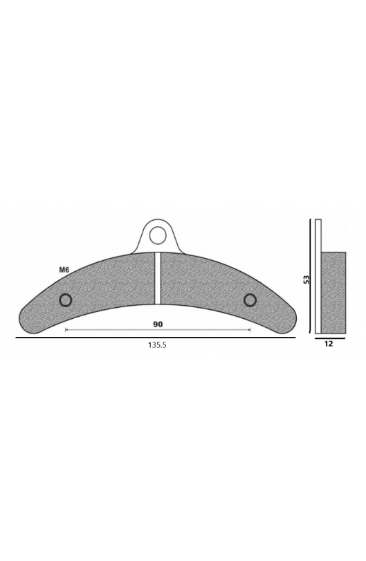 PASTIGLIA FRENO BIREL POST.CURVE COMPATIBILE