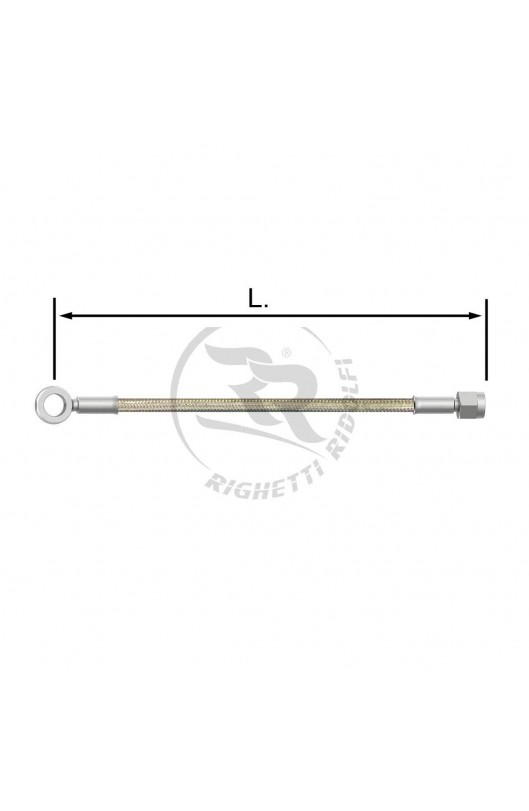 Tubo Freno Inox 6mm -O/I- Trasparente L.75cm.