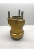 Mozzo Ruota Posteriore Alluminio D.35x90mm Anodizzato Oro