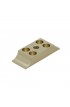 Cavallotto Inferiore In Alluminio 32x92mm Anodizzato Oro