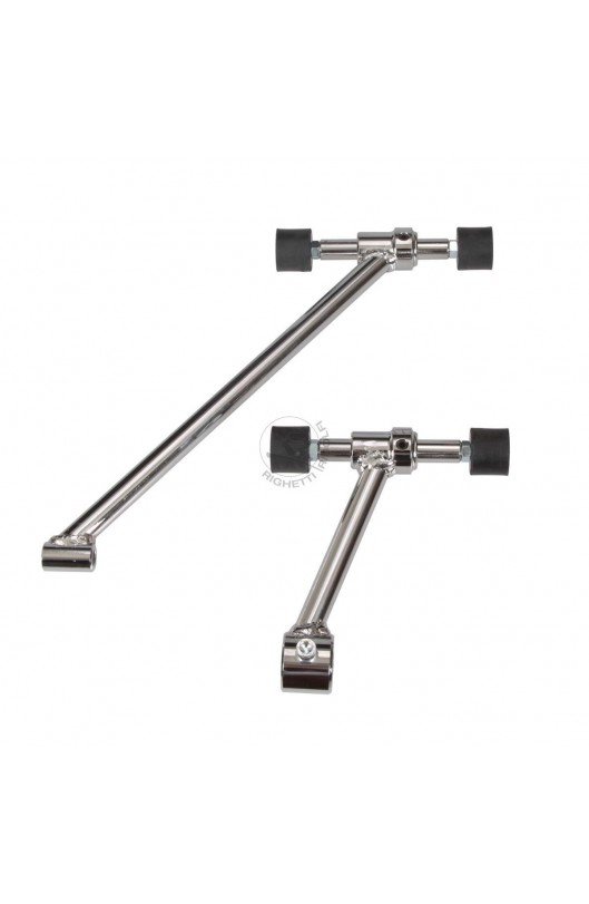 Kit attacchi per i radiatori in acciaio cromato