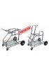 Carrello Porta Kart Ribaltabile Modello Hulk Cromato
