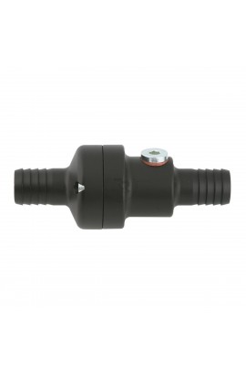 Valvola termostatica in alluminio anodizzata con attacco sonda 45°C