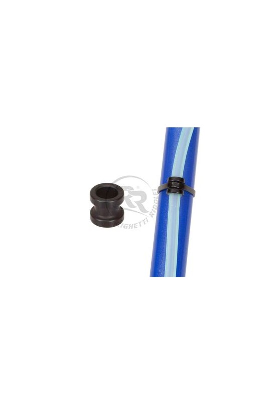 Anello foro 9mm Nero per Fissaggio Tubo Benzina