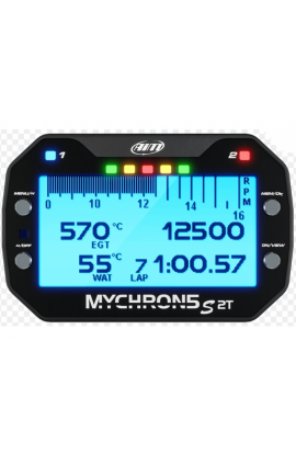 MyChron 5 2T AIM - GPS Lap timer 2 temperature - Con Sonda GAS + ACQUA - NEW VERSION "S" !